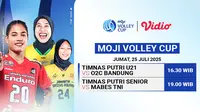Saksikan Live Streaming Moji Volley Cup 2025 di Vidio Pekan Ini